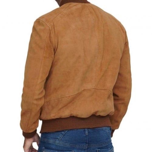 Camel Brown Suede Leather jacket 20499 std