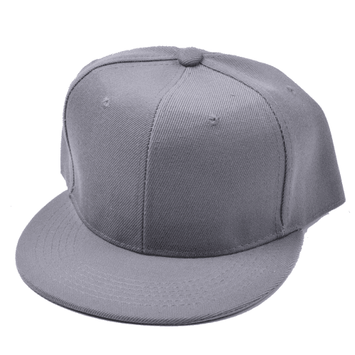 Monotone Flat Bill Snapback Adjustable Cotton Twill Caps - MARA Leather