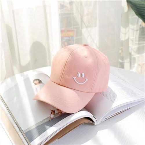 Smiley Face Embroidered Summer Unisex Hat Baseball Cap - MARA Leather