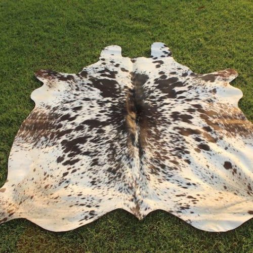 Tricolor Cowhide Leather Area Rug - MARA Leather