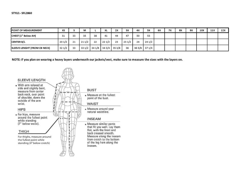 sfl2860 specs web